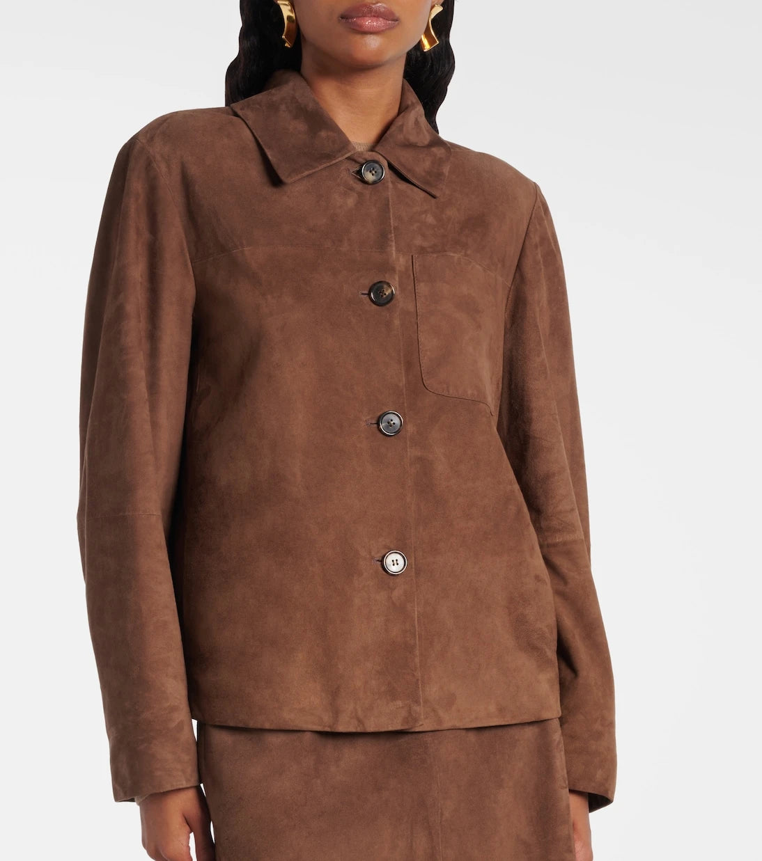'S Max Mara - Suede overshirt
