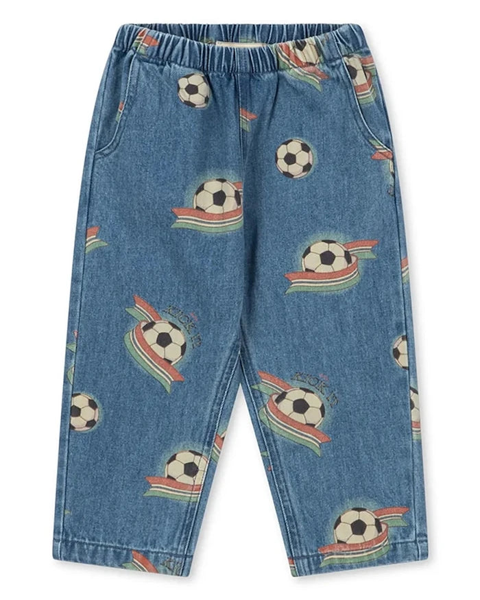 Konges Sløjd çocuk straight jean MAGOT PANTS GOTS