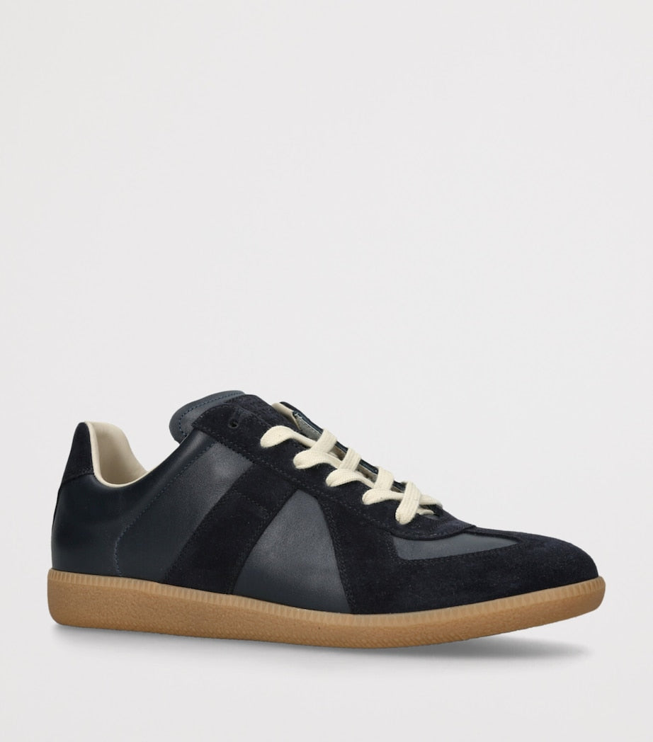 Leather-Suede Replica Sneakers