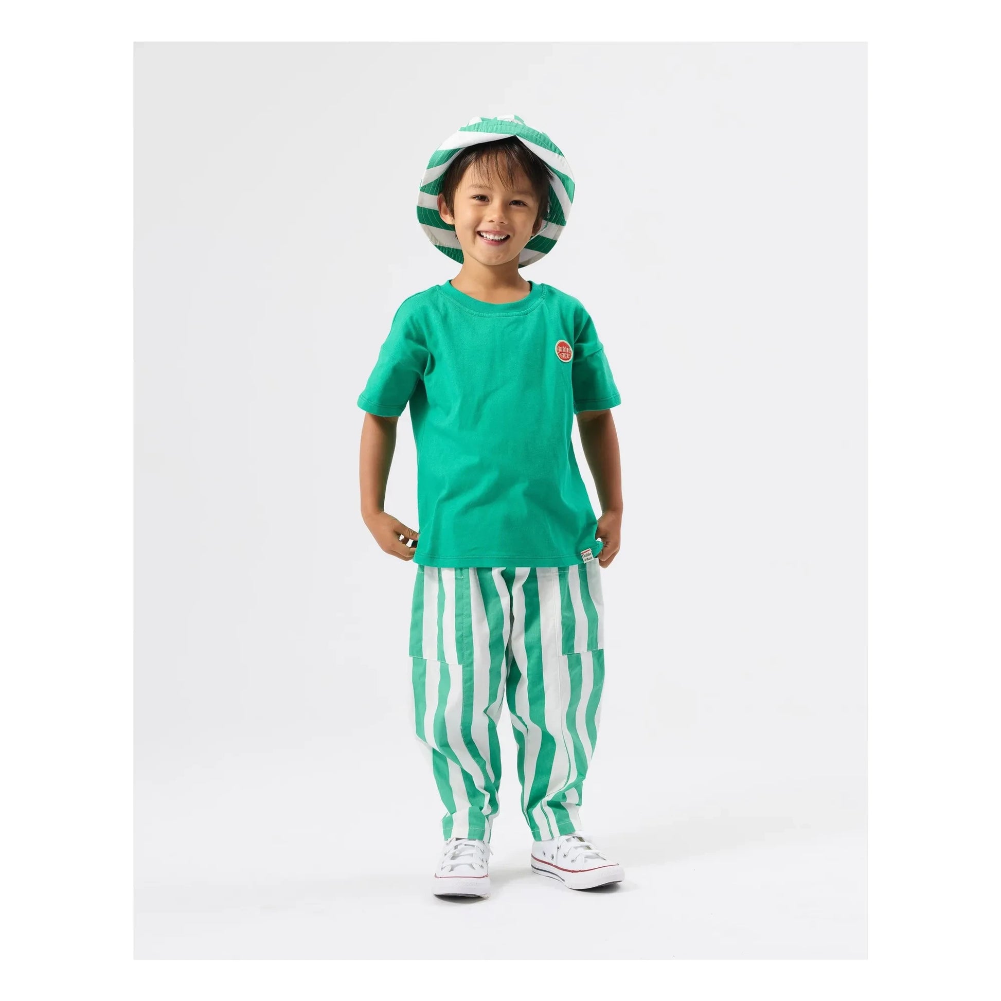 Goldie + Ace - Striped Bob | Green