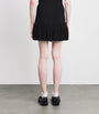 Sandro Paris Black Knitted Buttoned Mini Skirt
