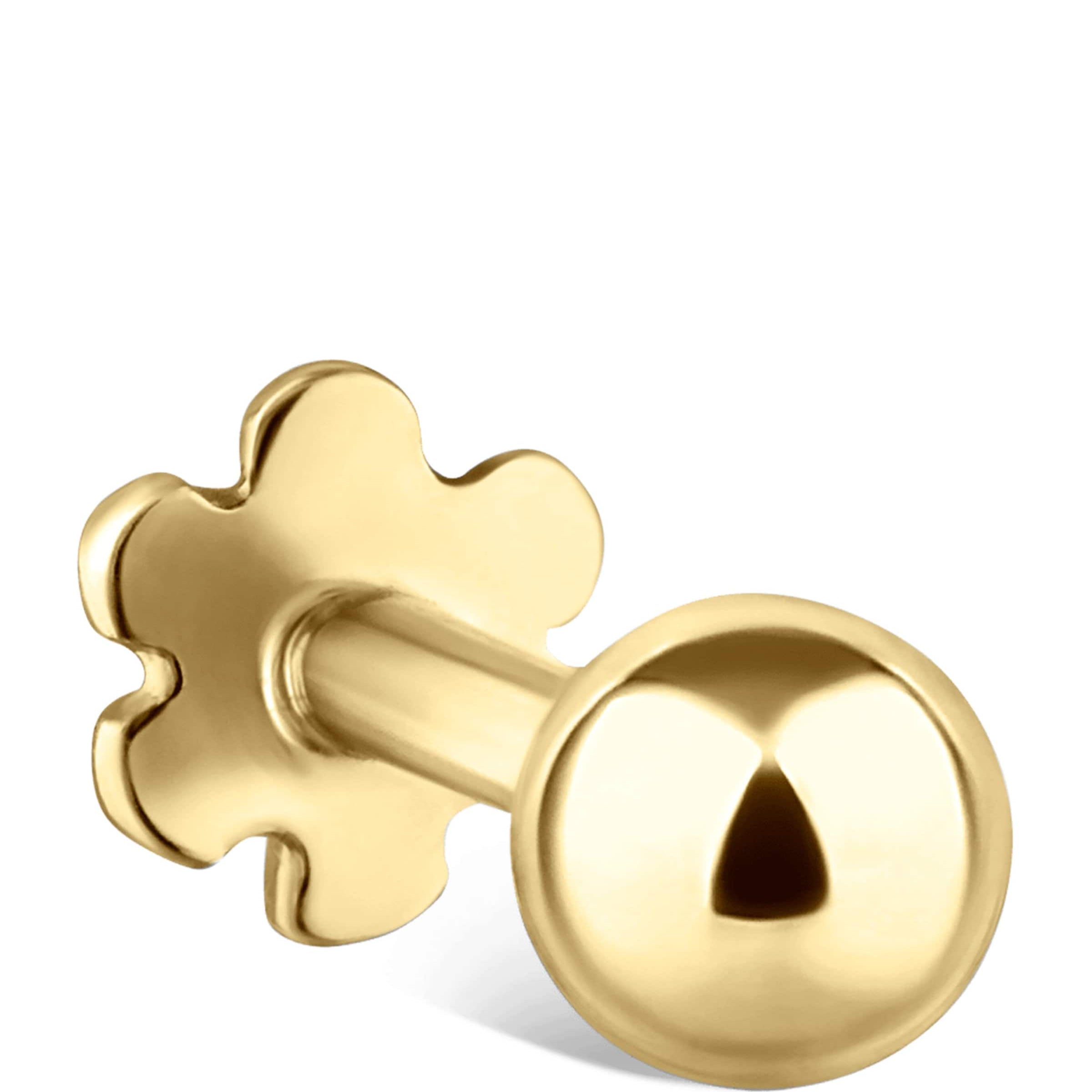 Ball Threaded Single Stud Earring (3mm)