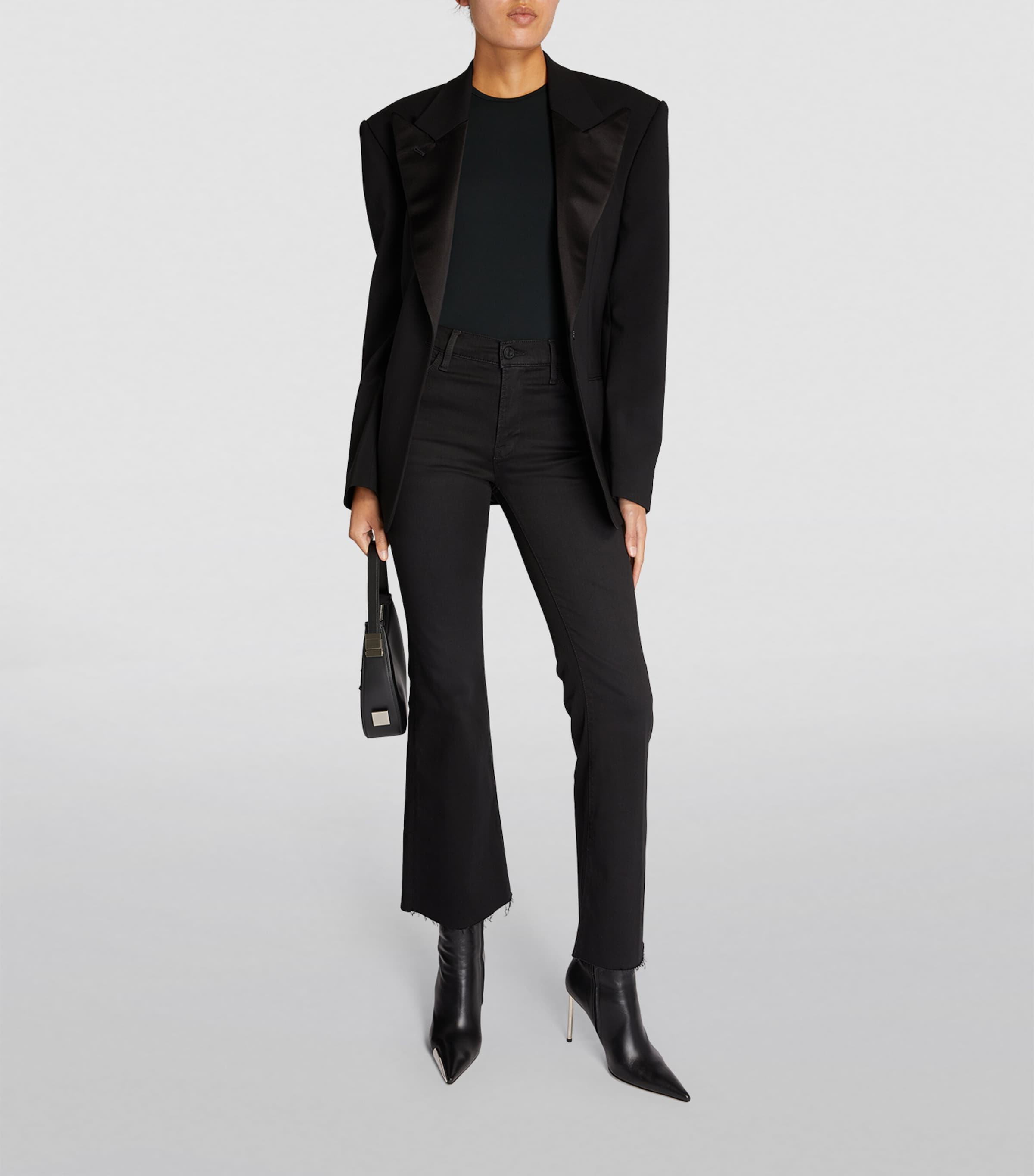 Skims Black Soft Smoothing T-Shirt