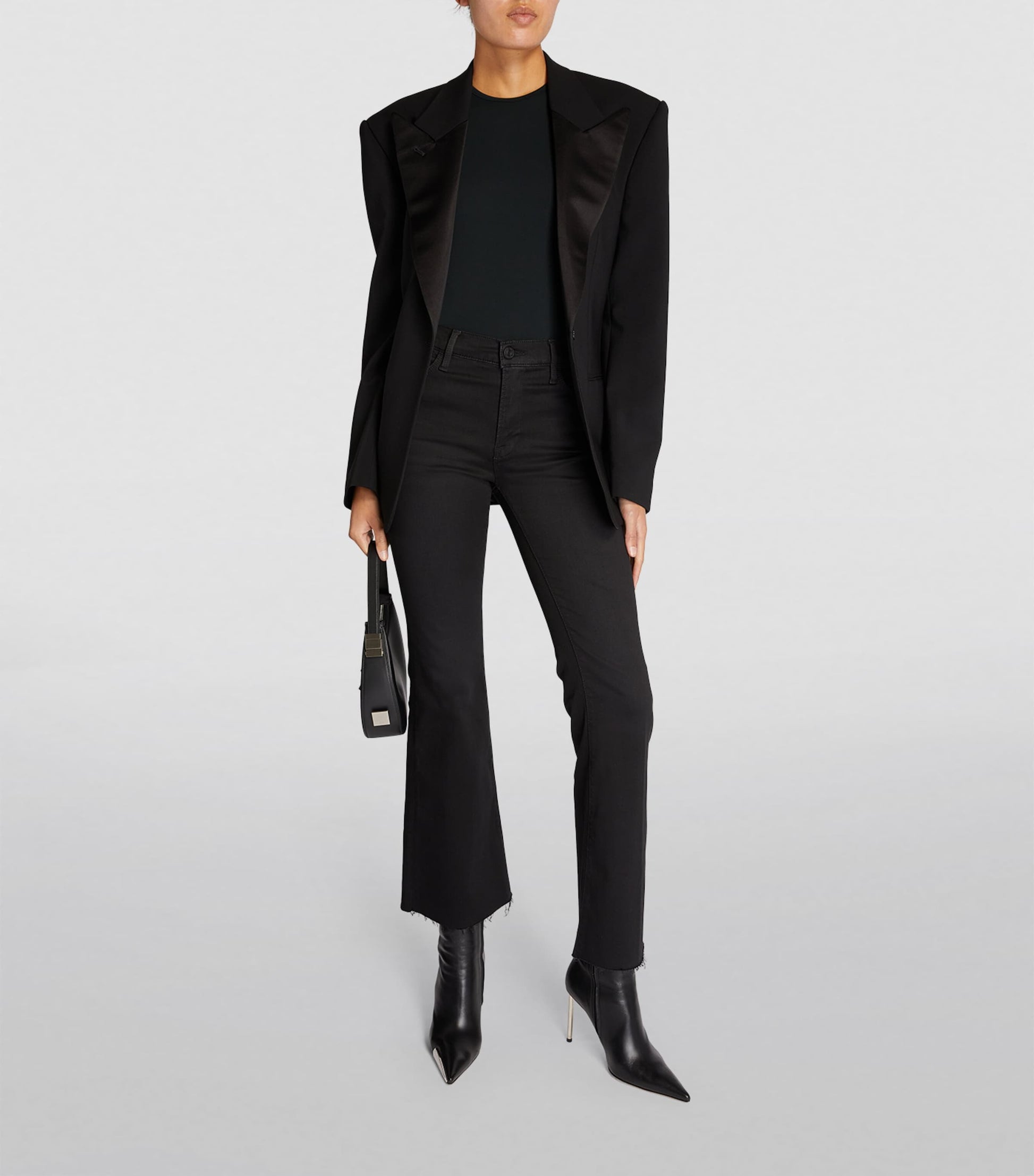 Skims Black Soft Smoothing T-Shirt