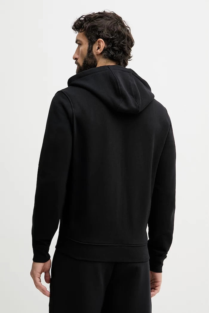 Guess pamuklu fermuarlı kapüşonlu erkek sweatshirt