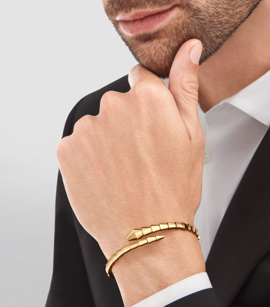 Yellow Gold Serpenti Viper Bracelet