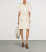 Burberry White Belted Trench Midi Dress