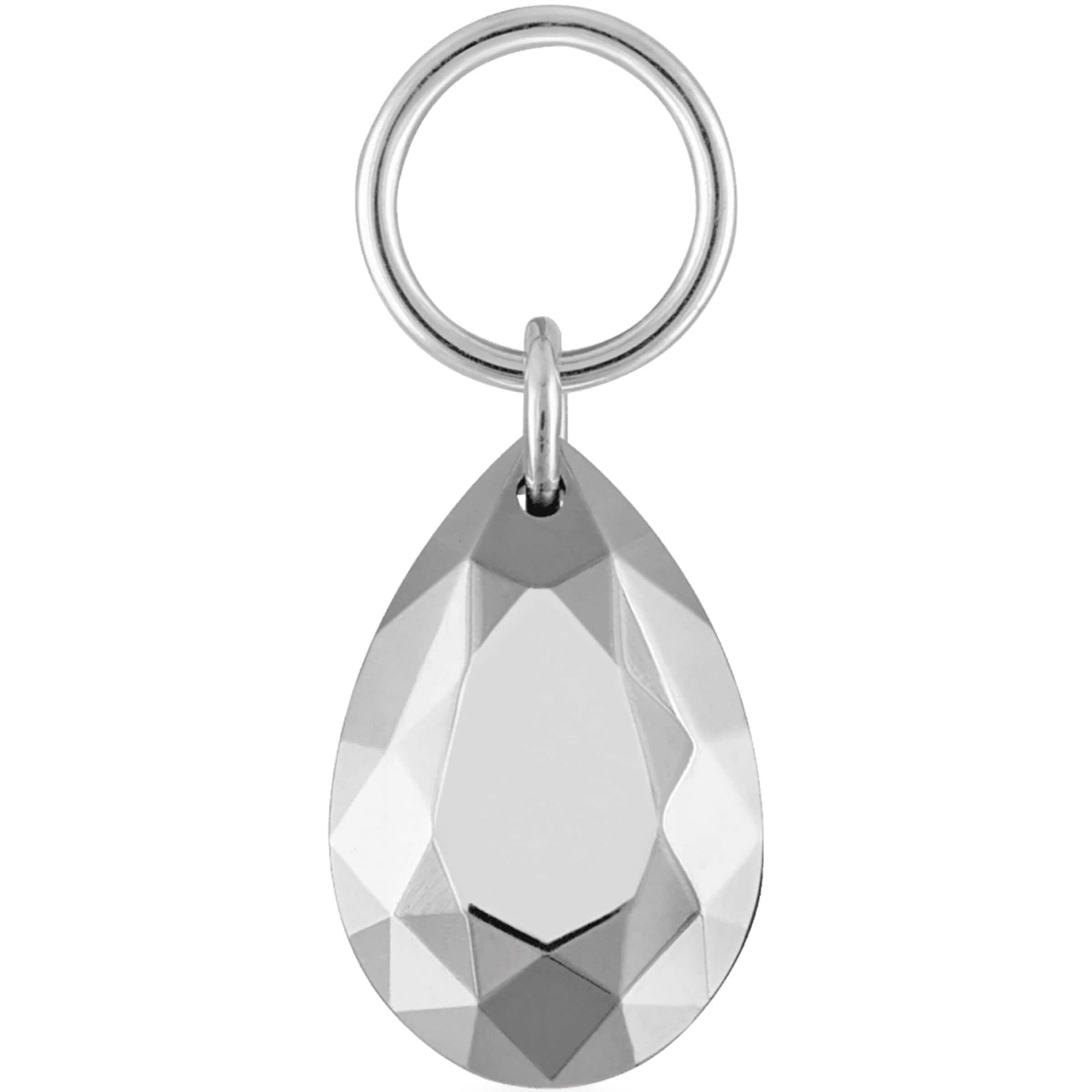 Faceted Pear Single Charm (6.5mm)