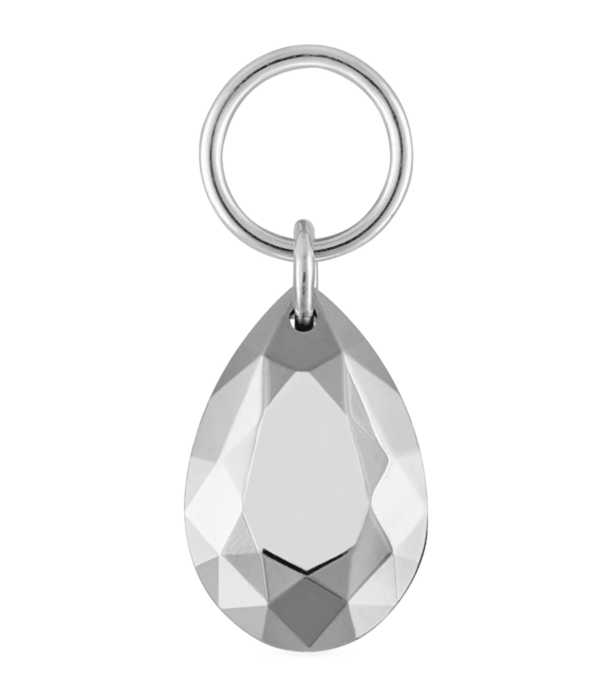 Faceted Pear Single Charm (6.5mm)