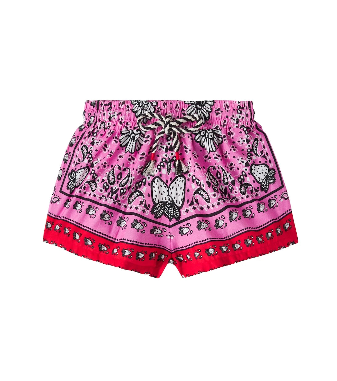Fábula - Morango Bandana cotton shorts