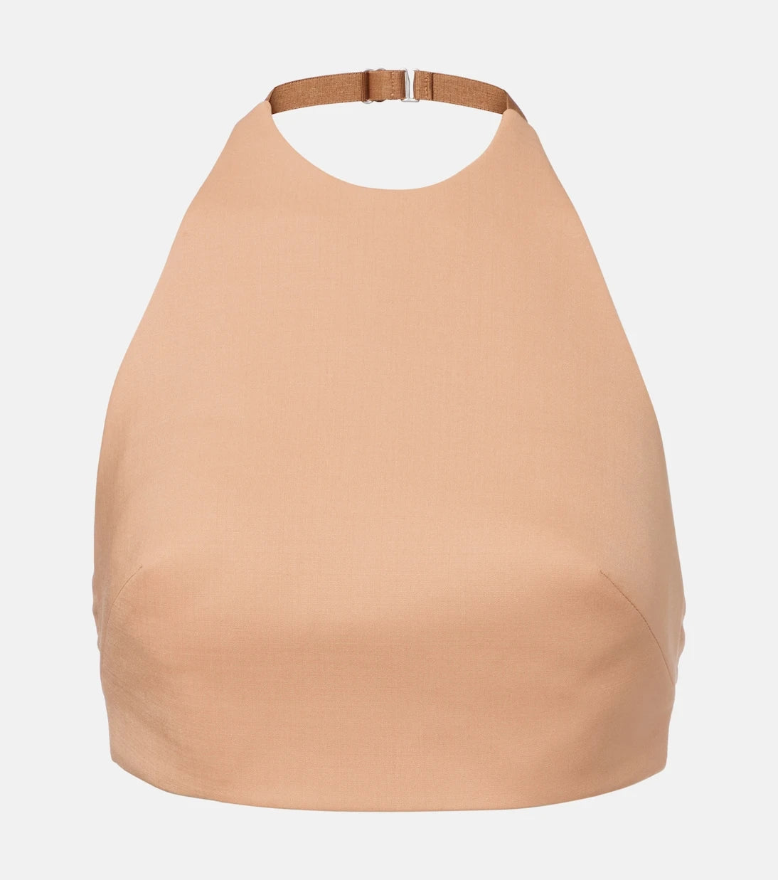 Mugler - Wool-blend crop top