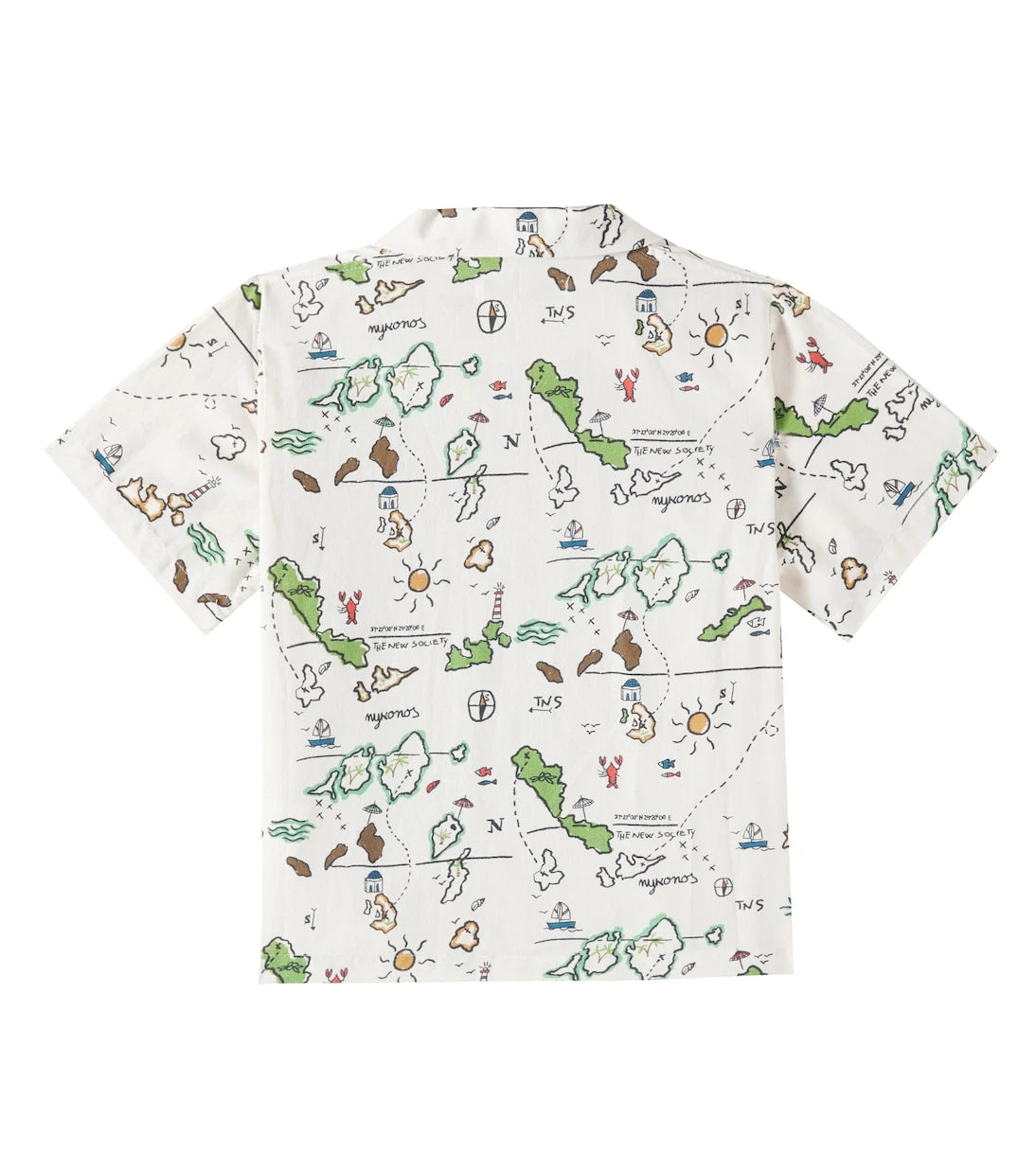 The New Society - Arkoi printed cotton shirt