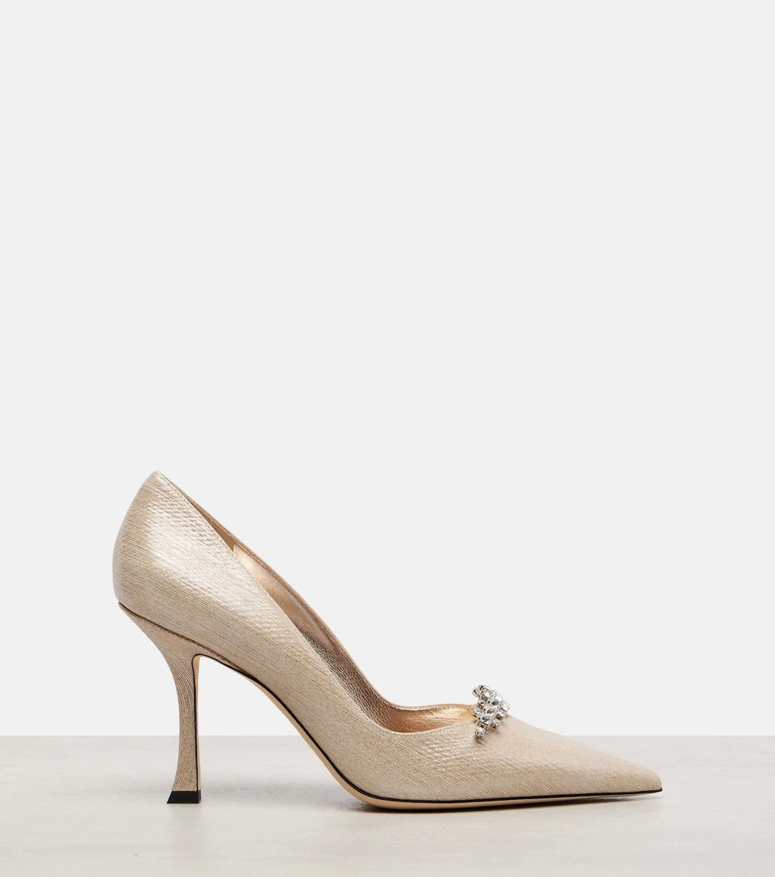 Jimmy Choo - Belinda 90 metallic leather pumps