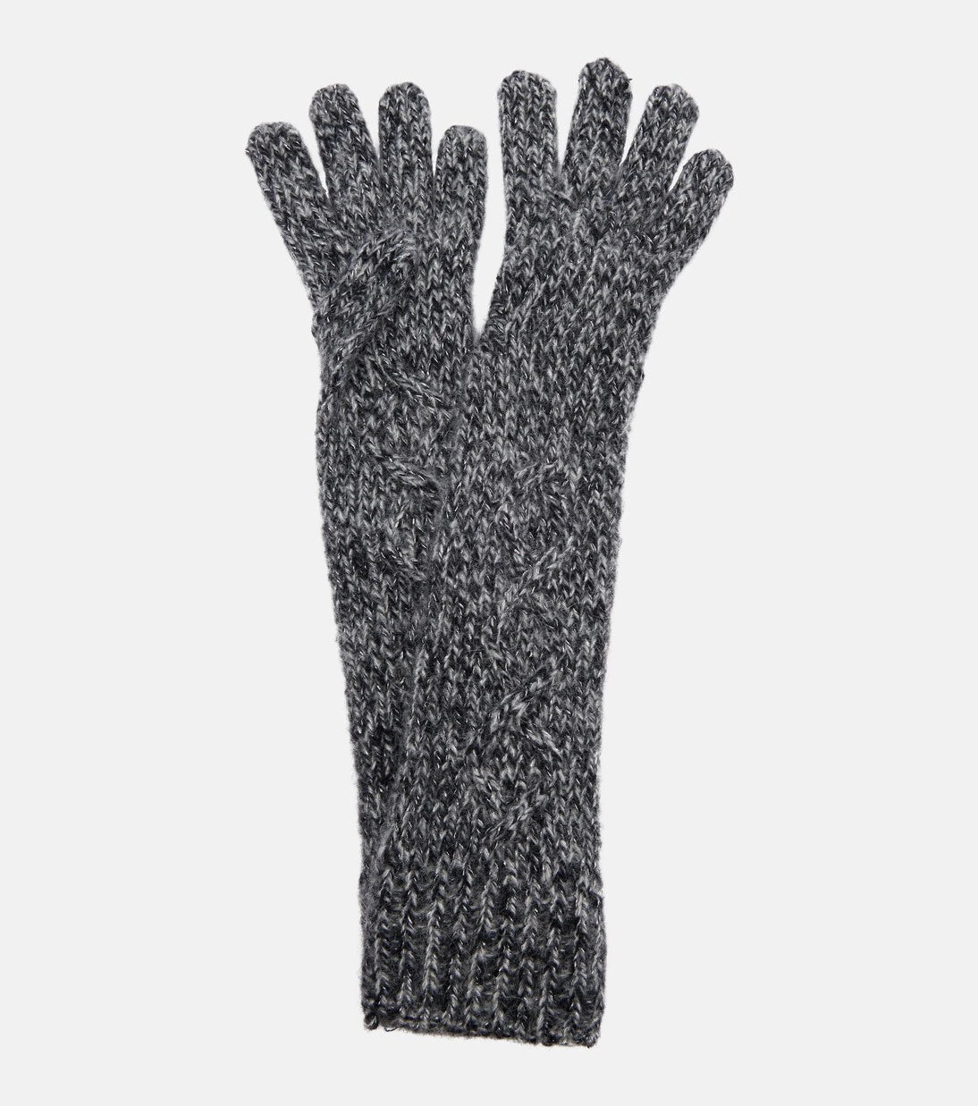 Moncler - Embroidered alpaca-blend gloves