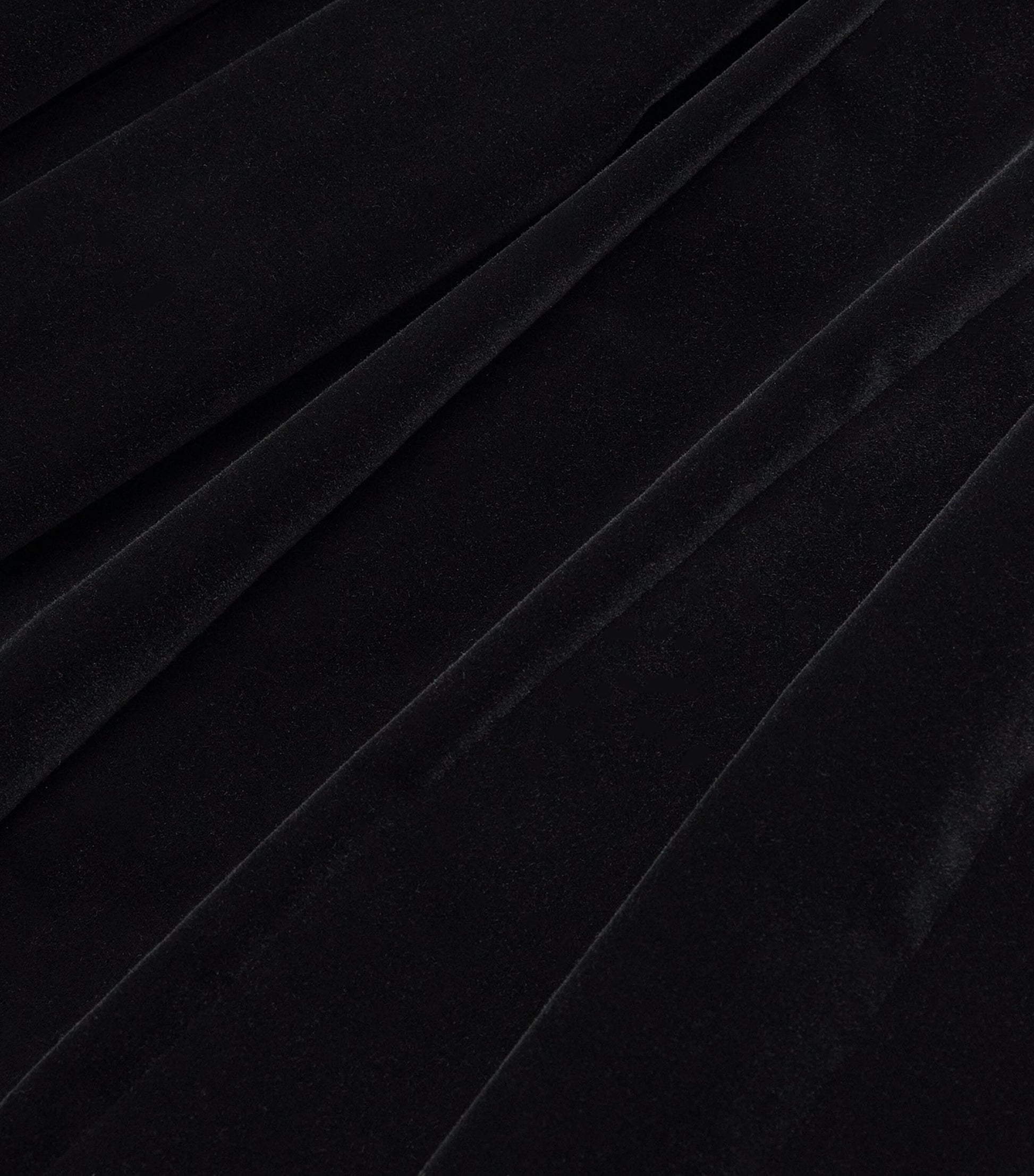 Velvet Maxi Skirt BLACK