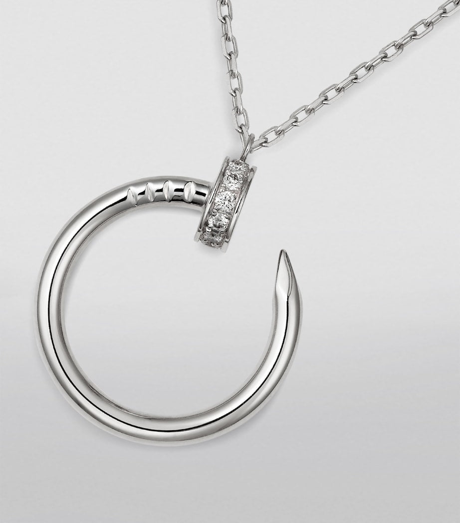White Gold and Diamond Juste un Clou Necklace
