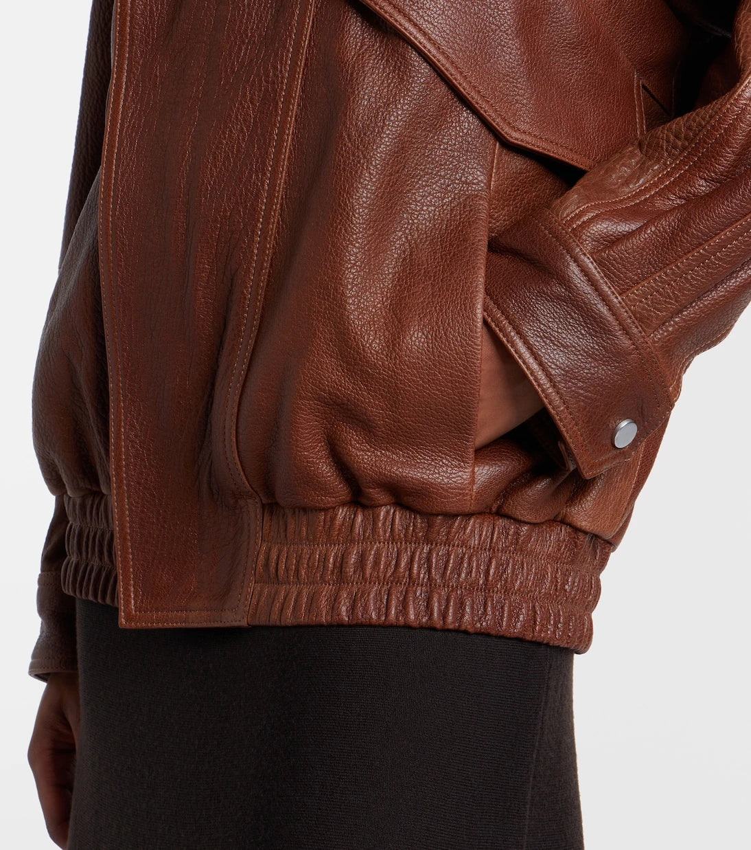 Nour Hammour - Ariste leather bomber jacket