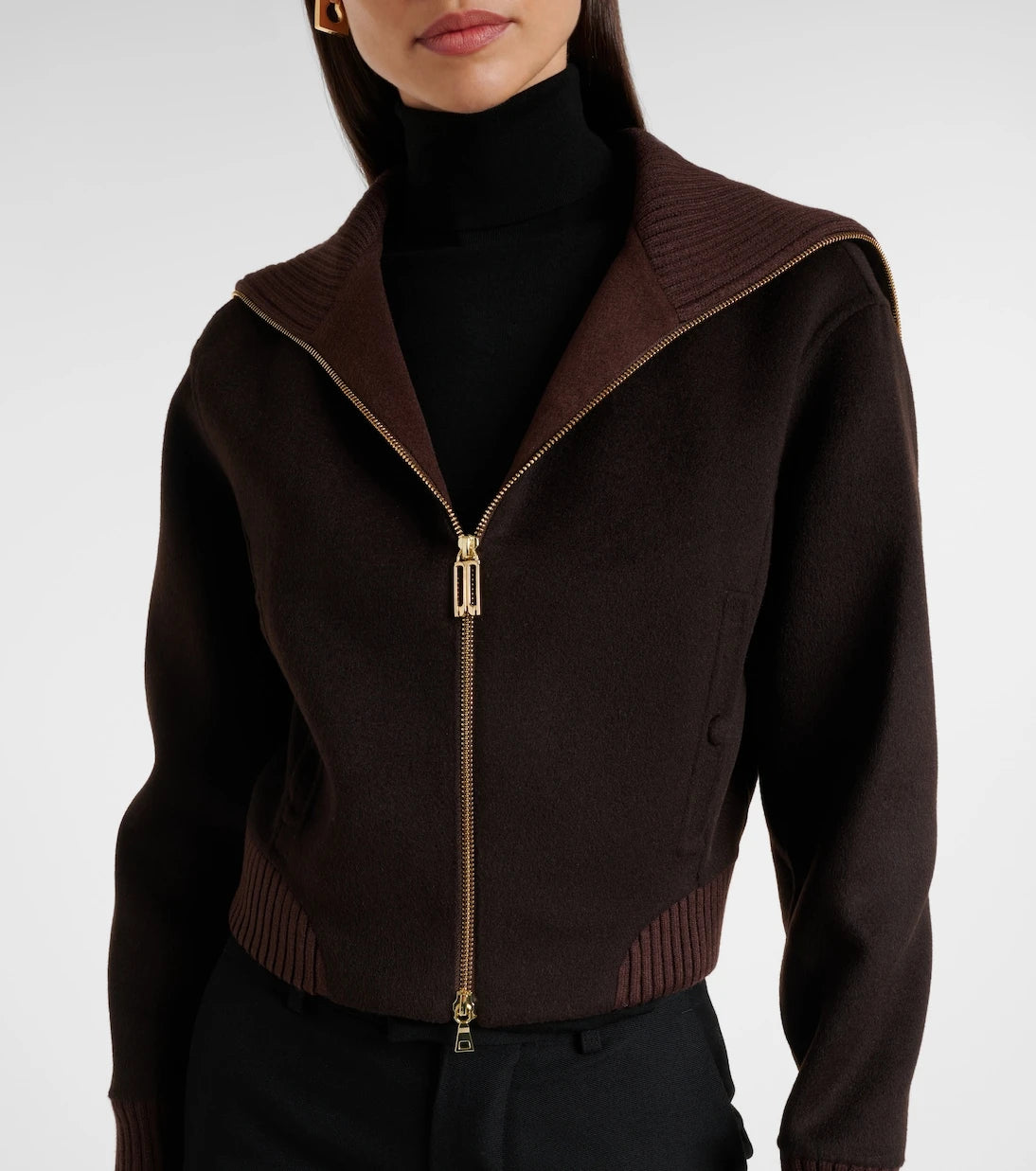 Victoria Beckham - Wool and cashmere bomber jacket