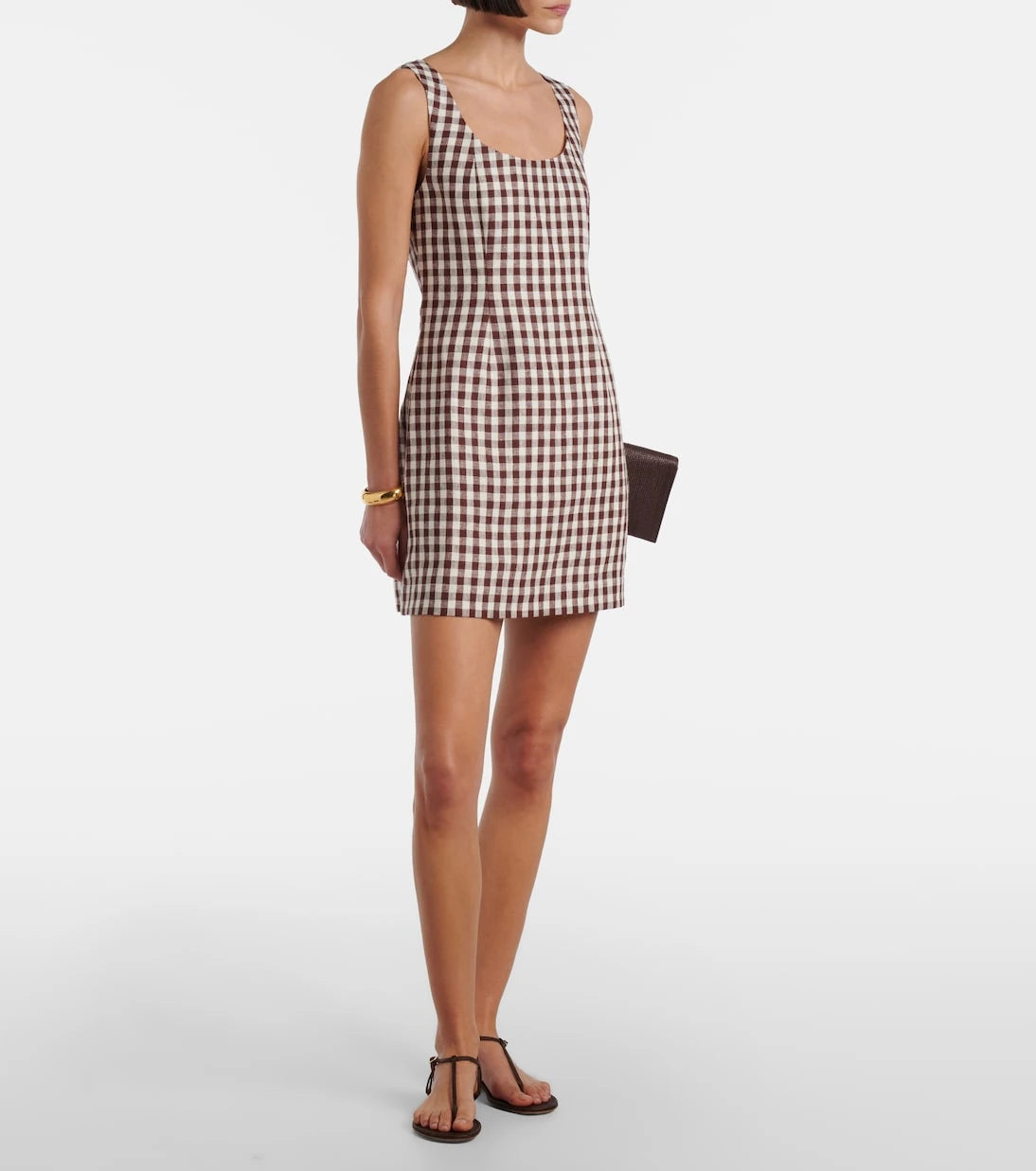 Posse - Sadie gingham linen minidress