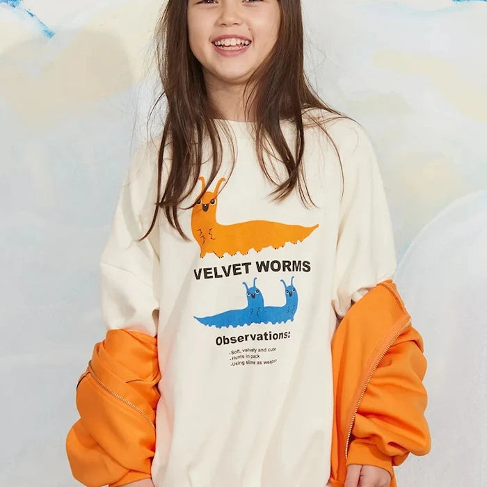 Pamuklu çocuk sweatshirt