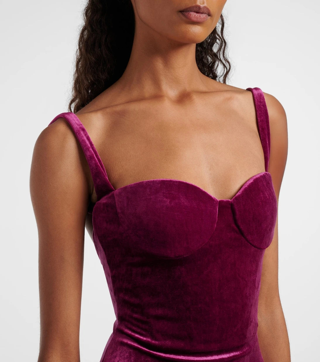 Balenciaga - Open-back velvet gown