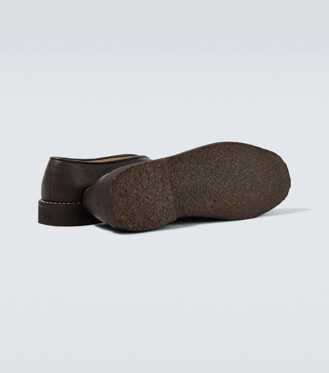 Lemaire - Piped leather slip-on shoes