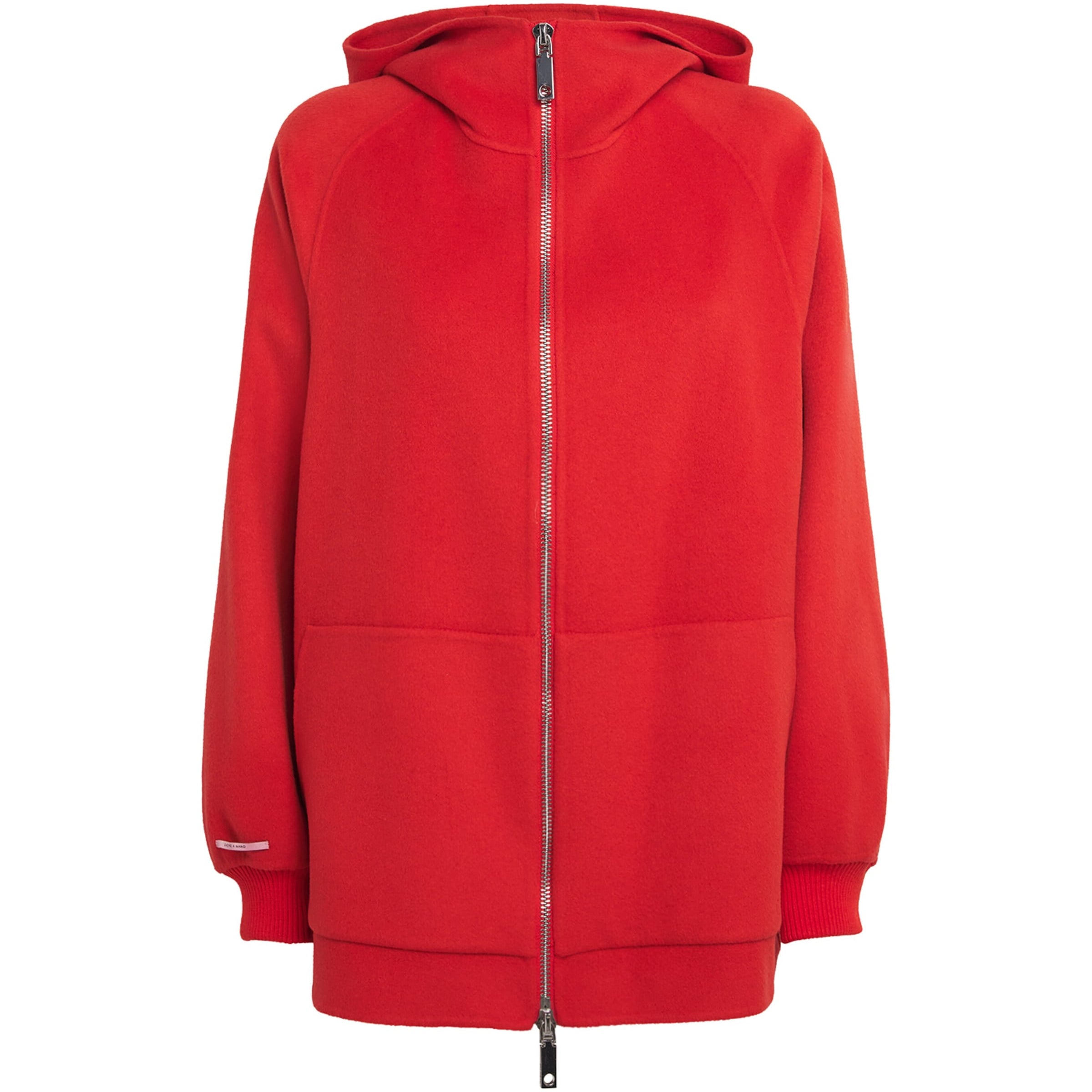 MAX&Co. Yellow Wool-Cashmere Zip-Up Hoodie