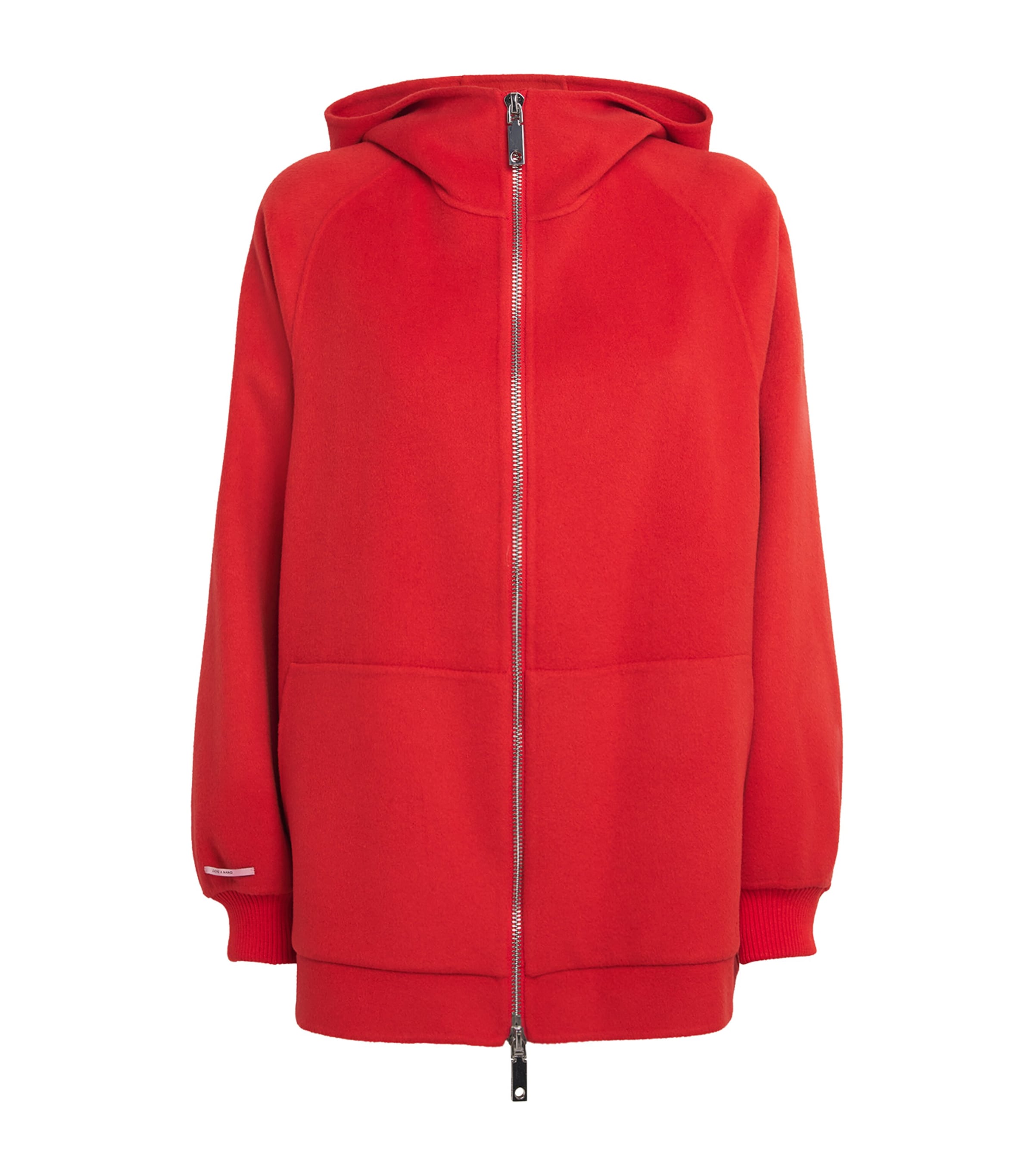 MAX&Co. Yellow Wool-Cashmere Zip-Up Hoodie