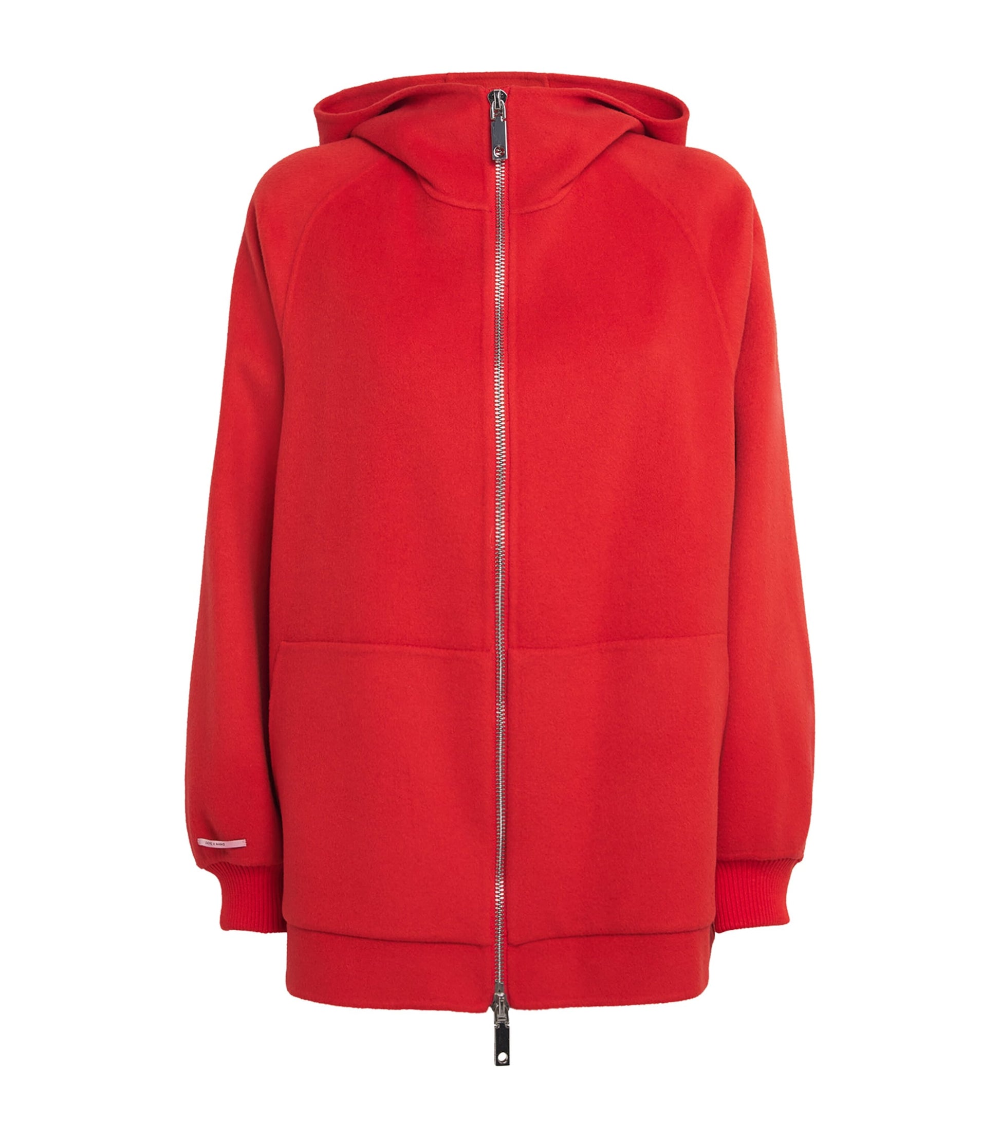 MAX&Co. Yellow Wool-Cashmere Zip-Up Hoodie