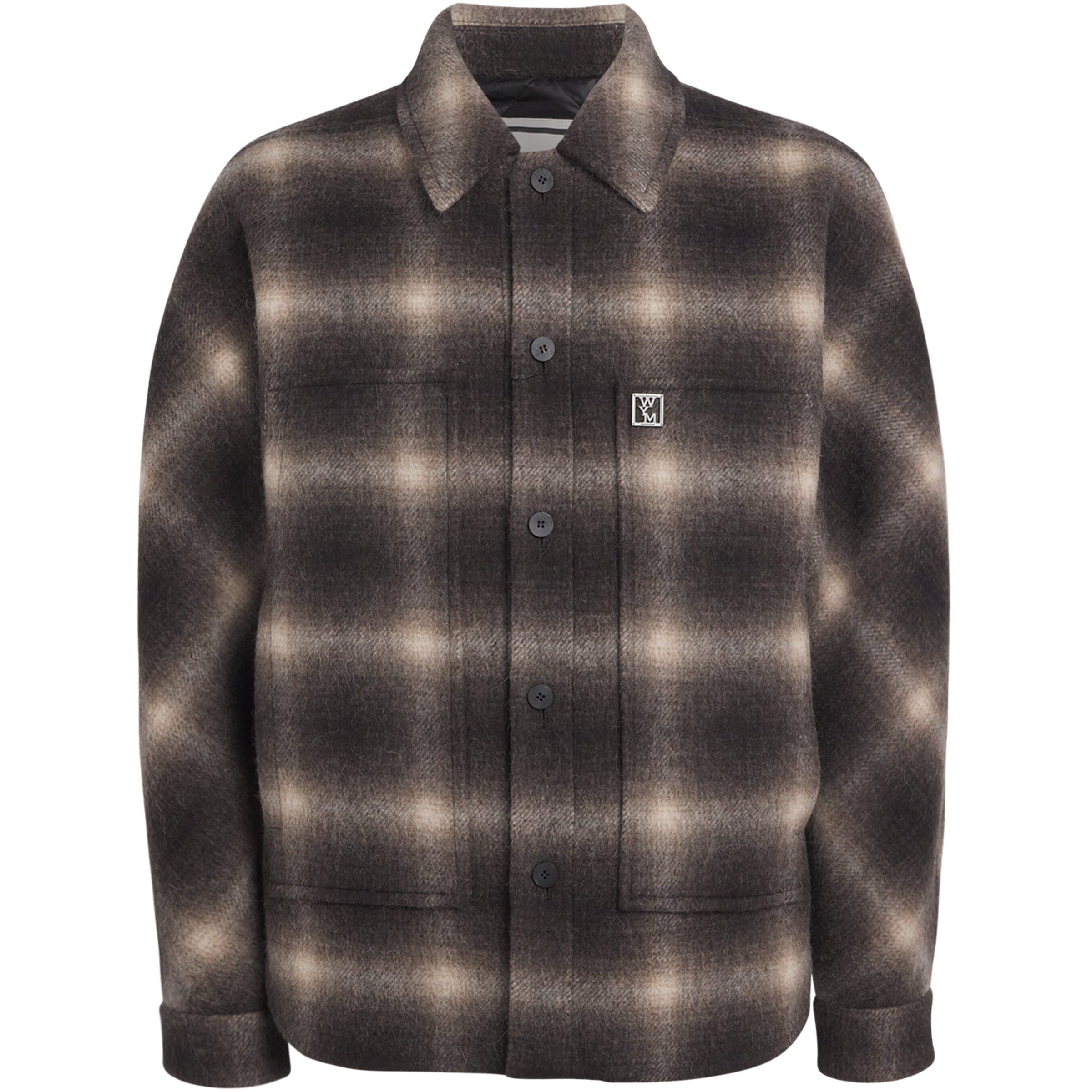 Multi Wool-Alpaca Check Shacket