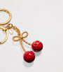 Valentino Garavani Gold VLogo Cherry Keychain