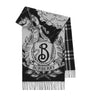 Black Cashmere Reversible Stormy Knight Scarf