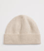 Joseph Beige Cashmere-Blend Brushed Beanie