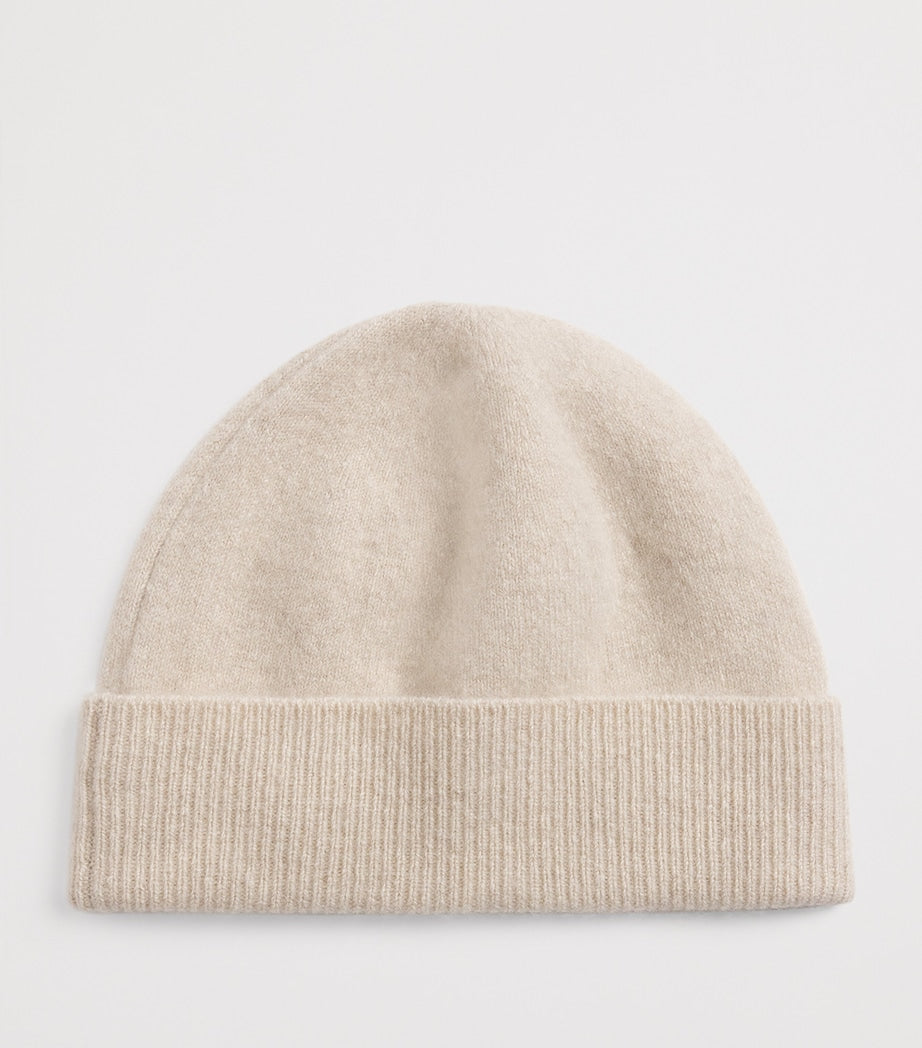 Joseph Beige Cashmere-Blend Brushed Beanie