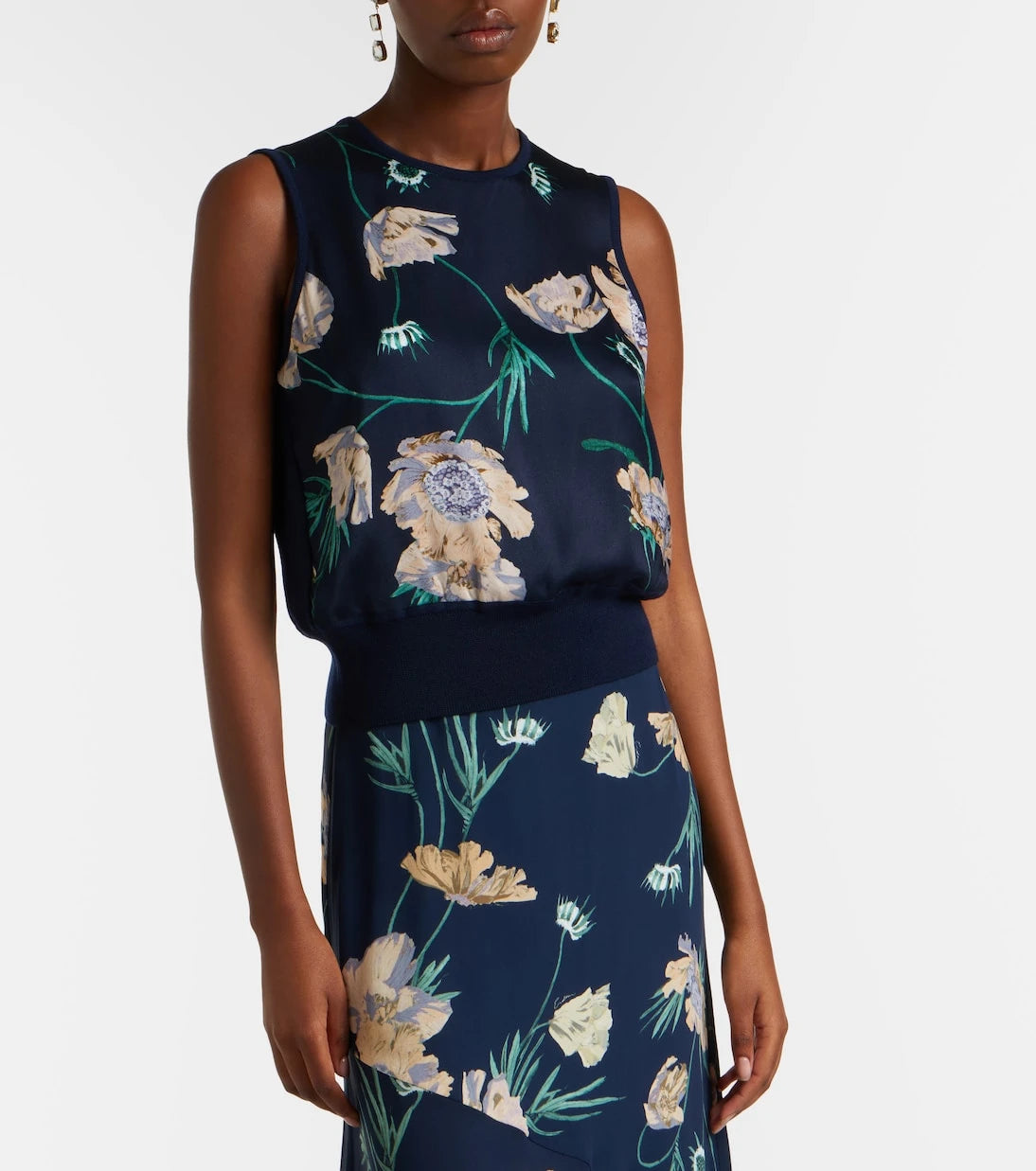 Erdem - Floral wool sweater vest