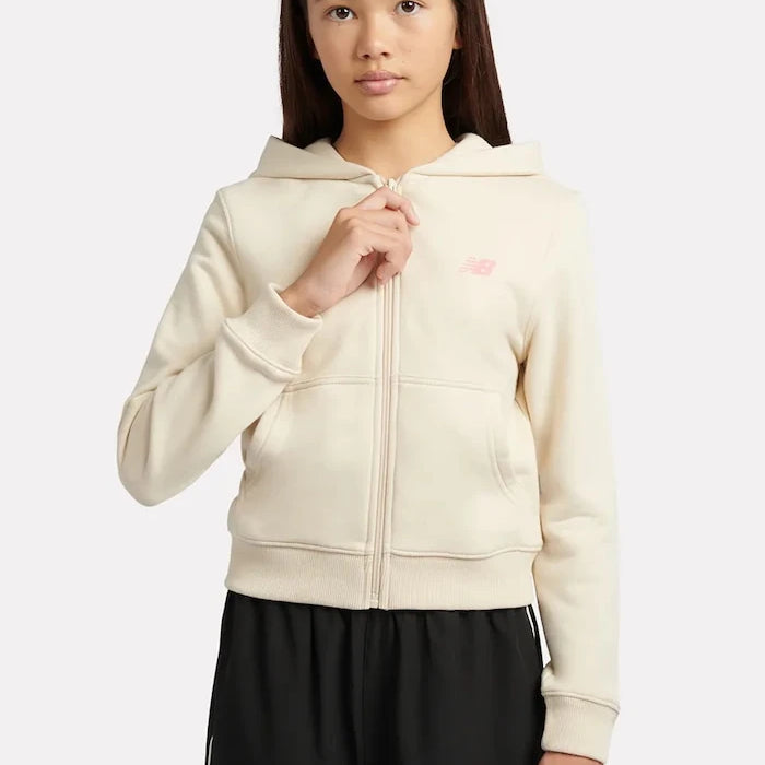 Çocuklar için pamuklu kapüşonlu New Balance sweatshirt