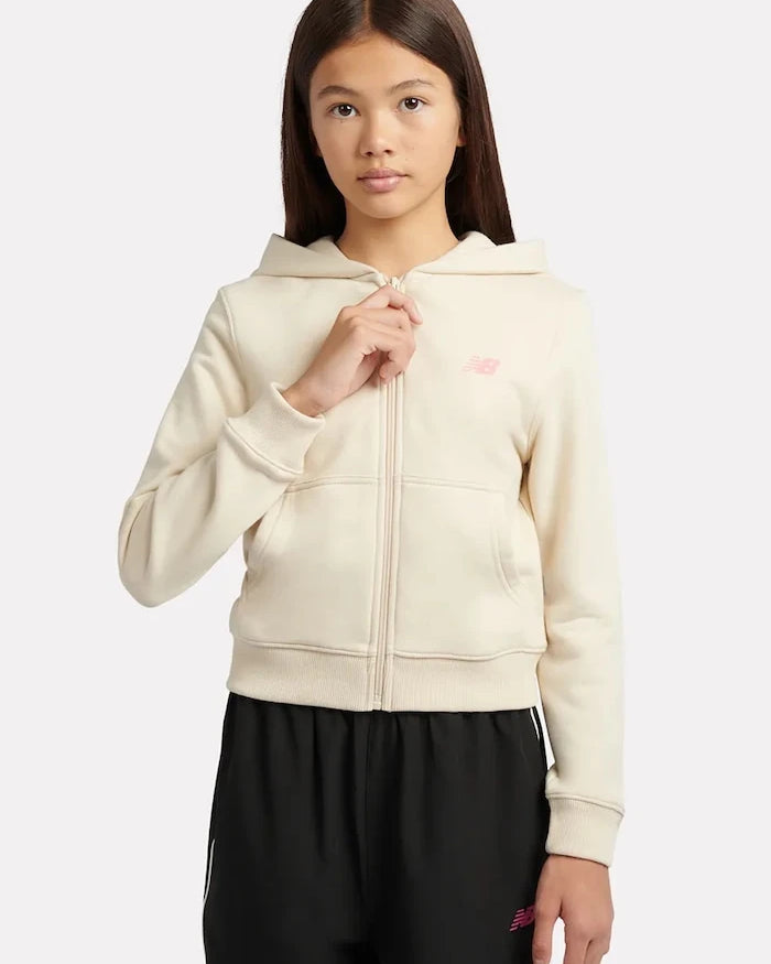 Çocuklar için pamuklu kapüşonlu New Balance sweatshirt