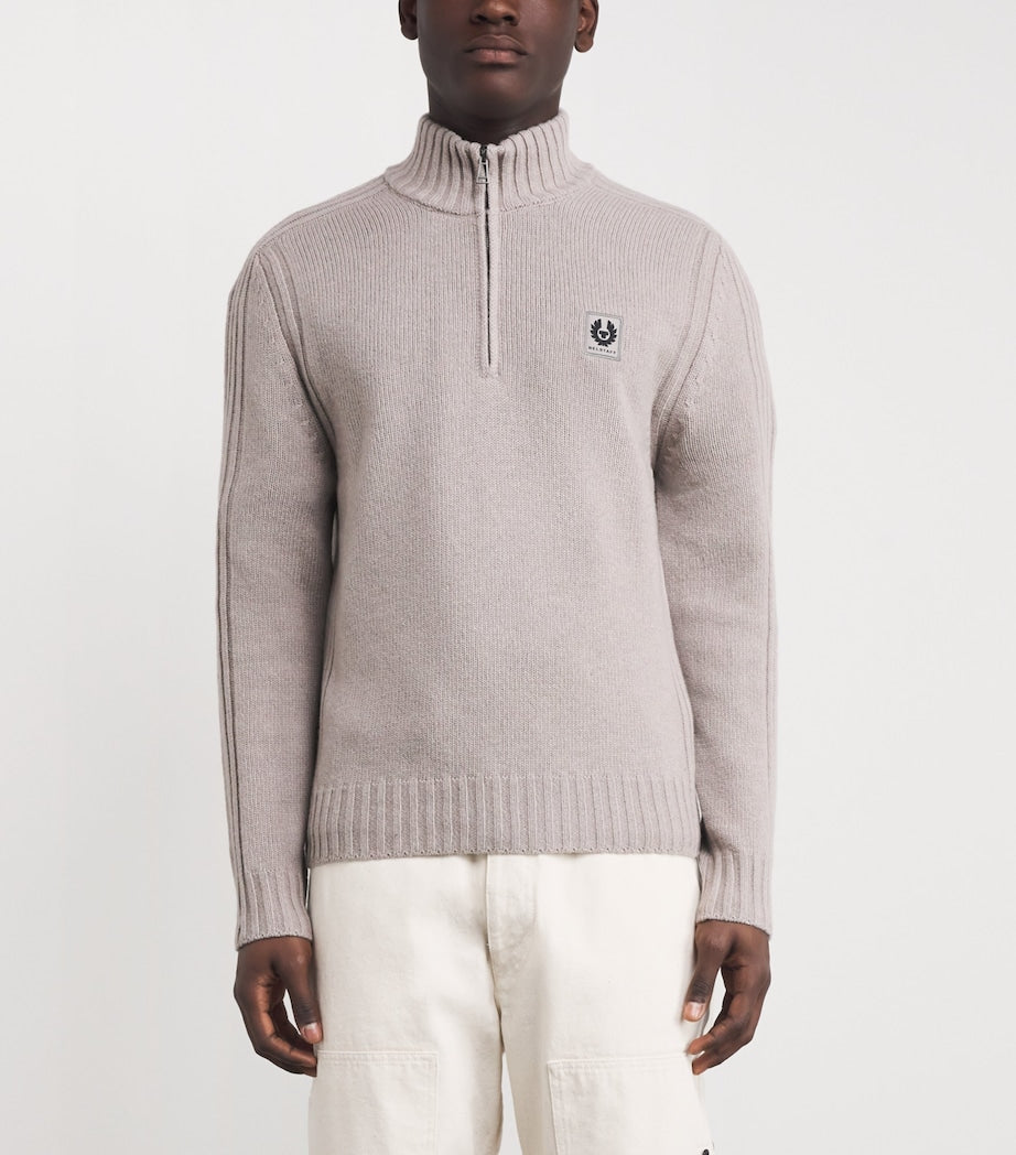 Belstaff Wool Watch Quarter-Zip Sweater