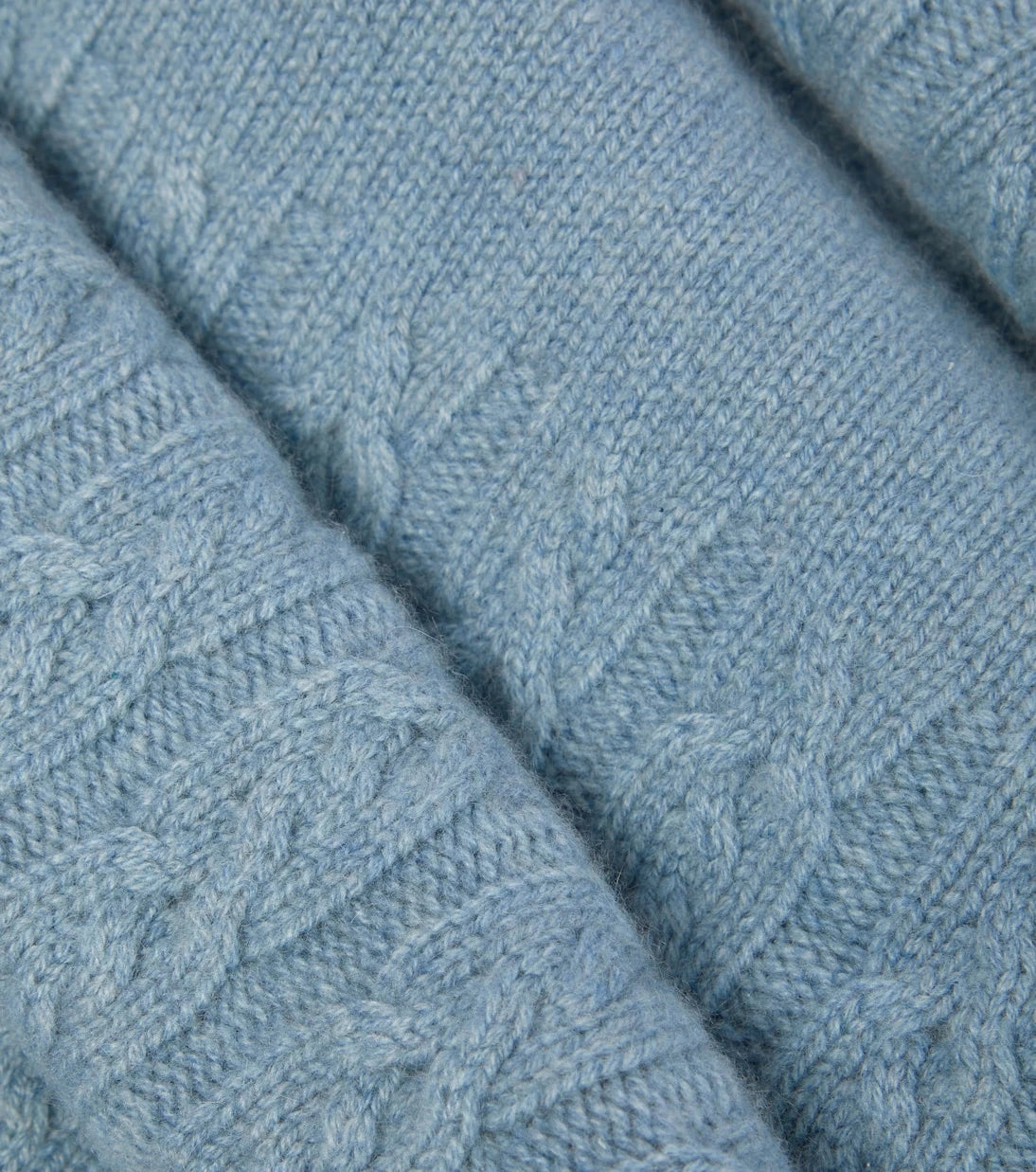 Loro Piana - Cable-knit cashmere blanket