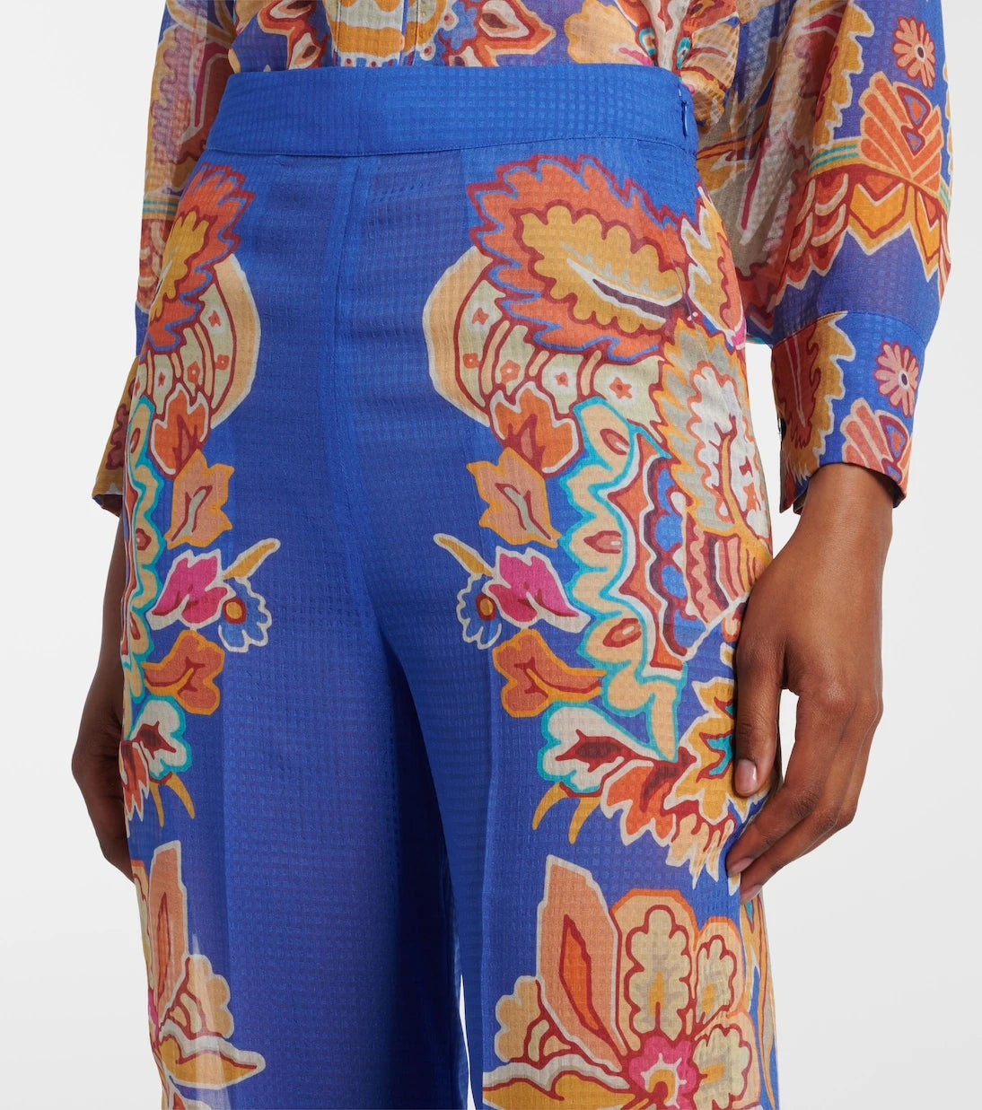 Etro - Paisley wide-leg pants
