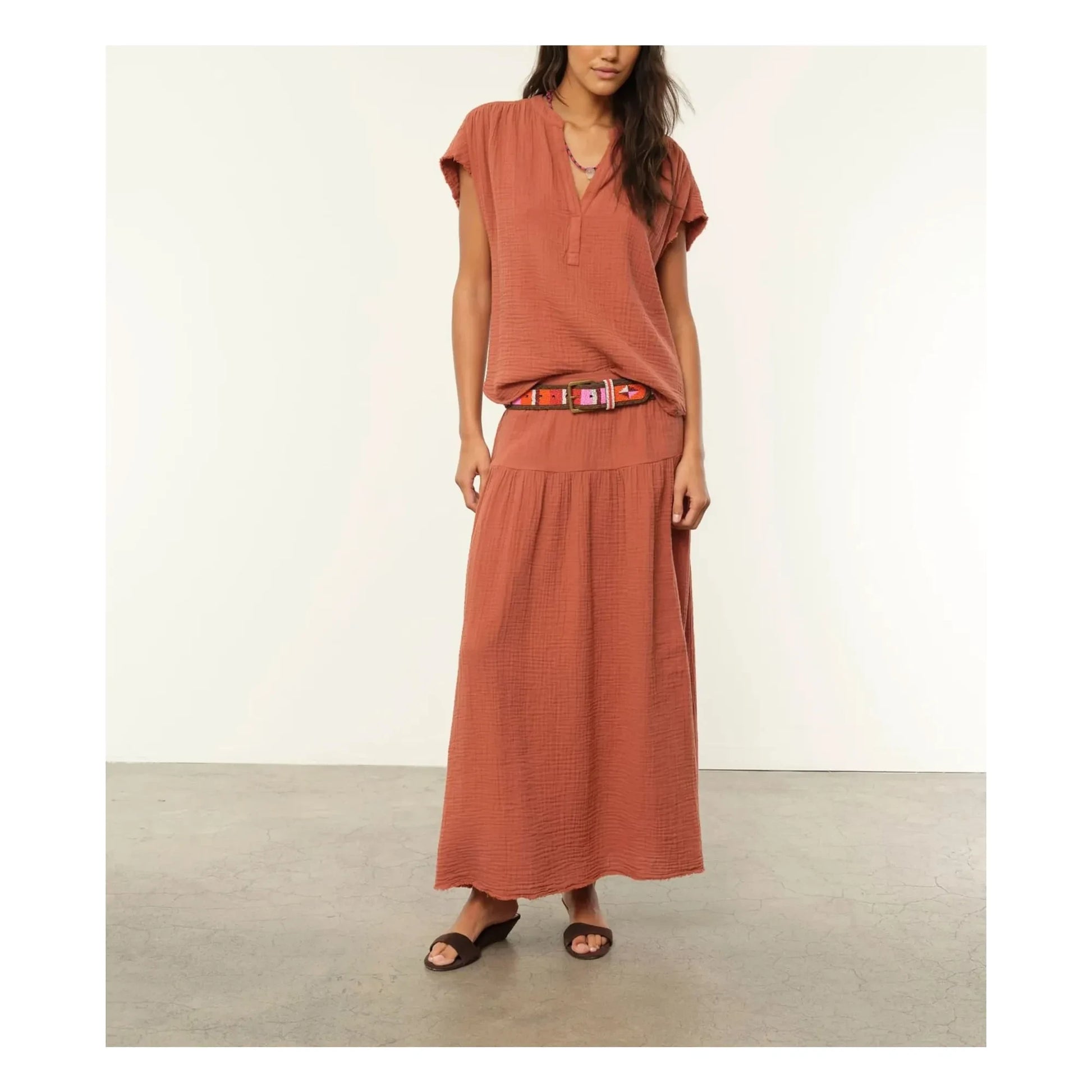 Xirena - Kane Cotton blouse | Rust