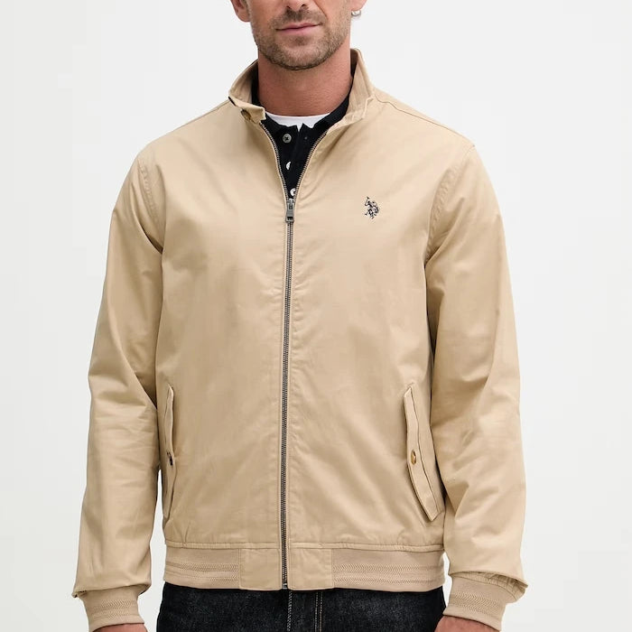 U.S. Polo Assn. Erkek Pamuklu Harrington Geçiş Montu