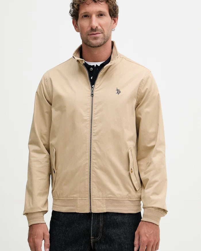 U.S. Polo Assn. Erkek Pamuklu Harrington Geçiş Montu