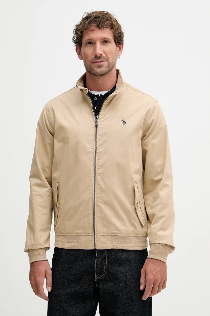 U.S. Polo Assn. Erkek Pamuklu Harrington Geçiş Montu