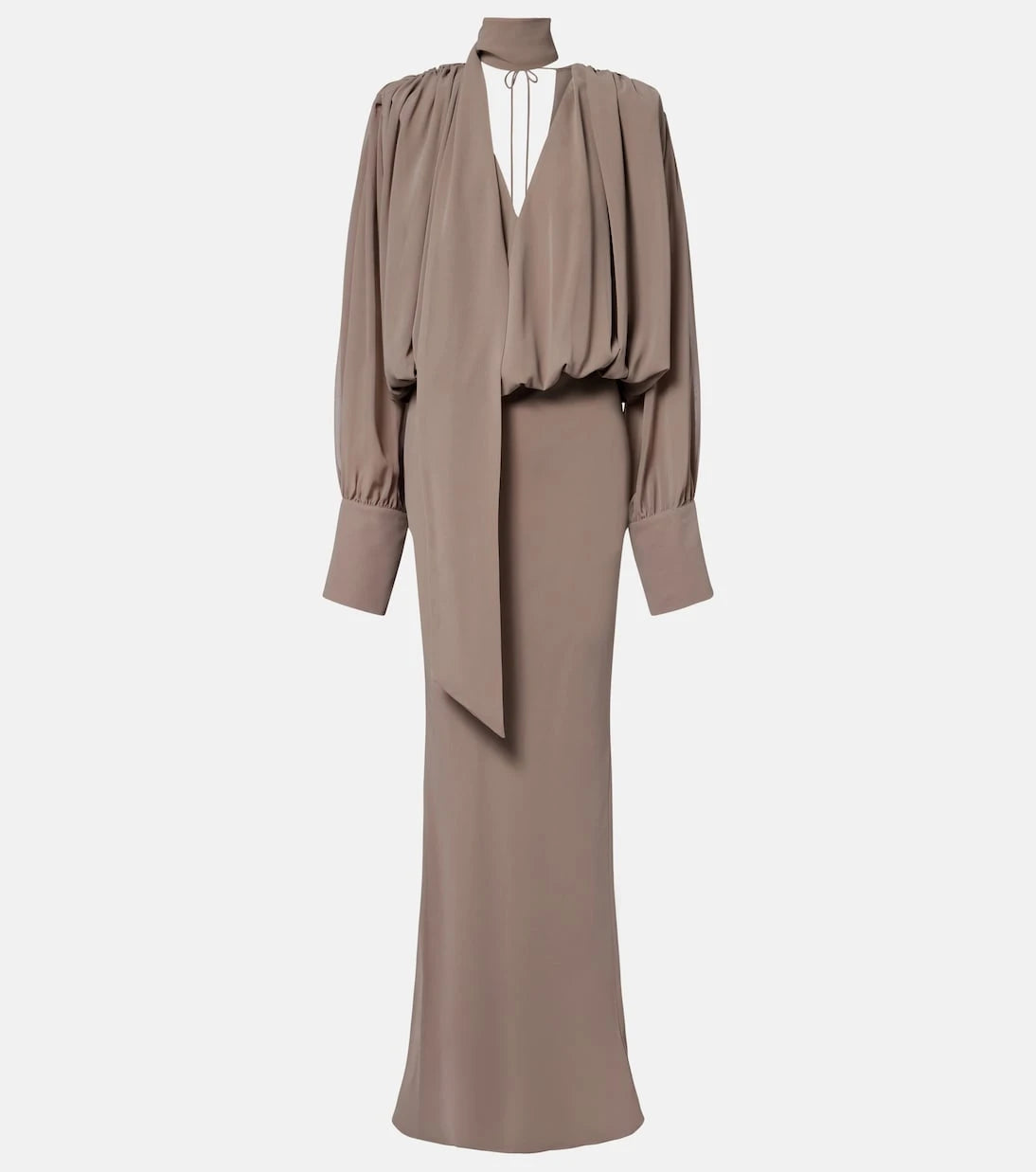 Rotate - Scarf-detail maxi dress