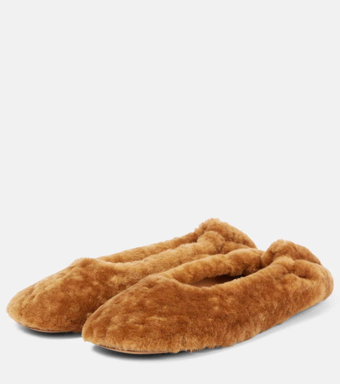 Dries Van Noten - Shearling ballet flats