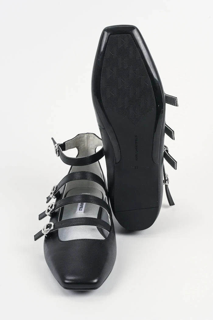 Кожени балеринки Karl Lagerfeld KONNIE