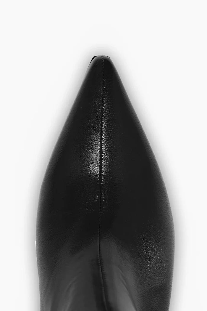 Vanda Novak Kadın Deri Platformlu Diz Altı Çizme Sophia Deep Black