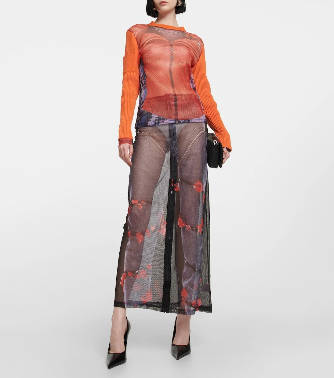 Y/Project - x Jean Paul Gaultier Trompe L'Oeil top
