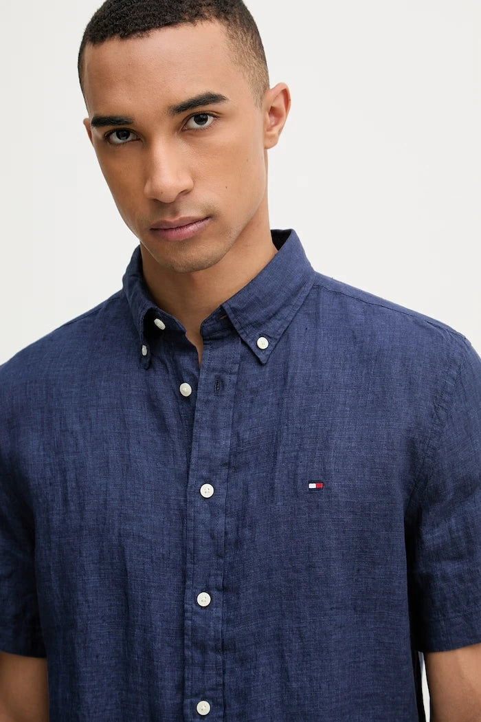 Tommy Hilfiger риза мъжка от лен